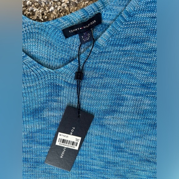 5/$25 Tommy Hilfiger lightweight cold shoulder summer sweater XL - Picture 5 of 14